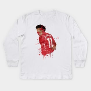 Mo Salah - Liverpool Hero Kids Long Sleeve T-Shirt